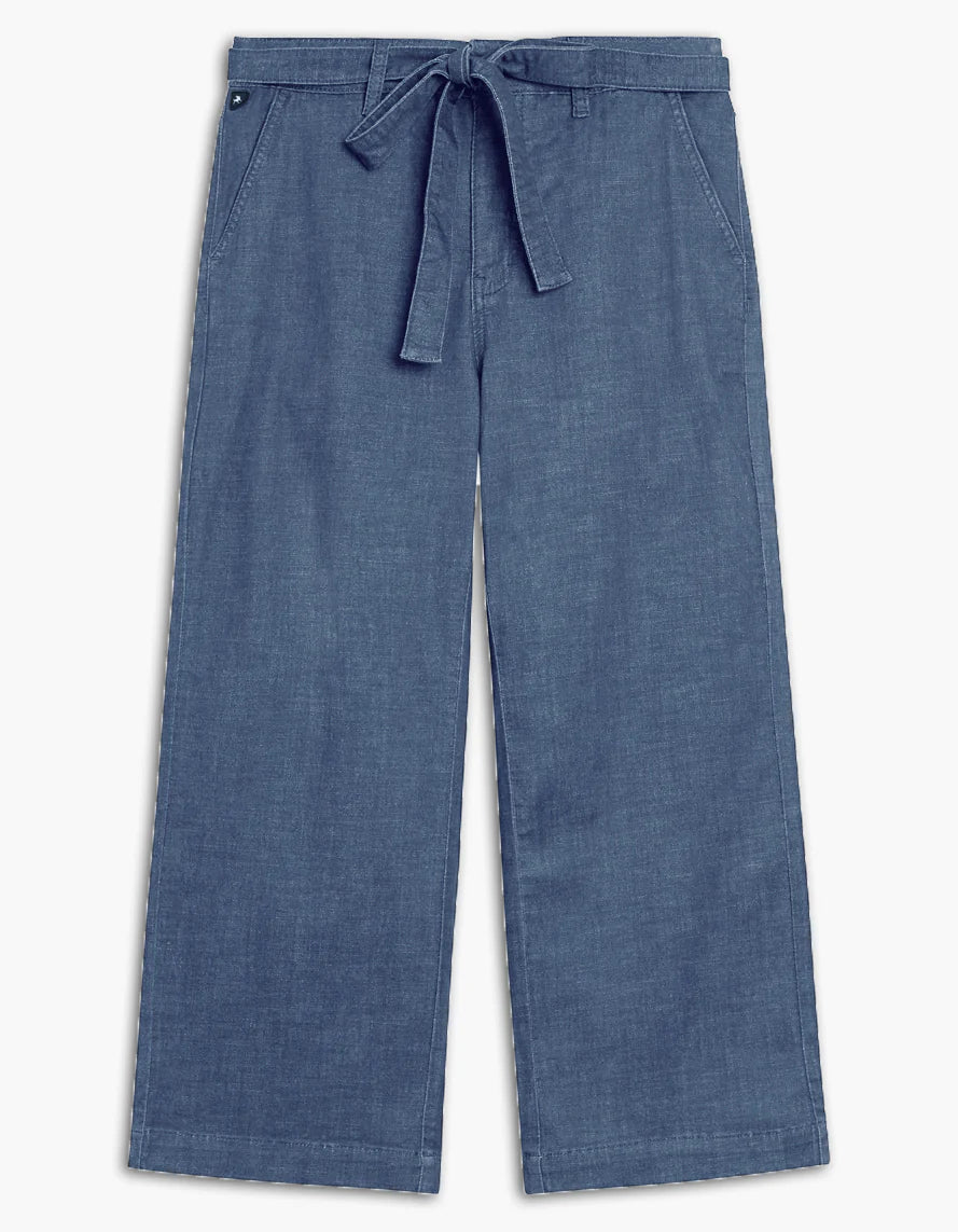 Capri jeans LARGE taille haute Lois femme