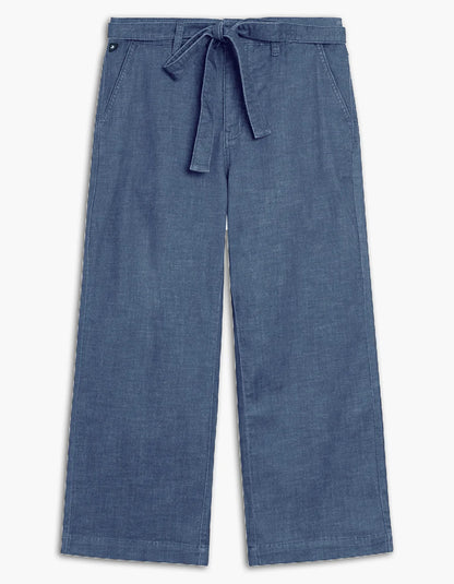 Capri jeans LARGE taille haute Lois femme