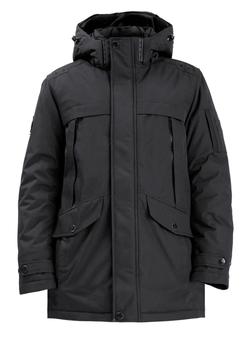 Point Zéro black coat for men