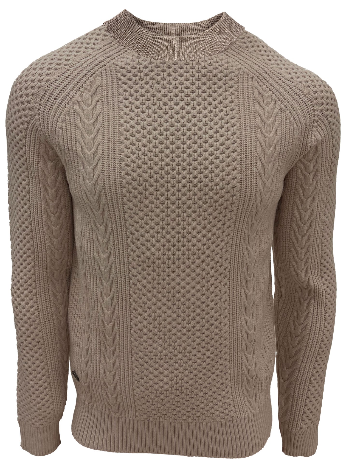 TRICOT BEIGE POINT-ZERO POUR HOMME