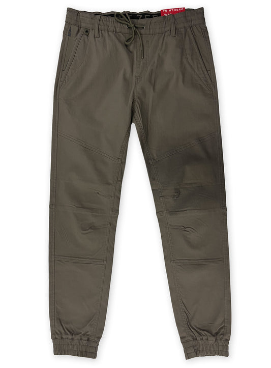 PANTALON FLEX BRUN JOGGER POINT-ZERO POUR HOMME
