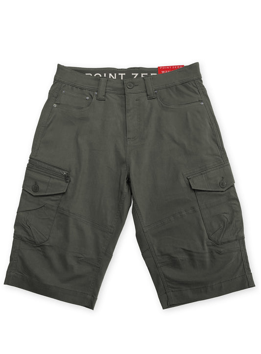 CARGO CAPRI ARMY POINT-ZERO POUR HOMME