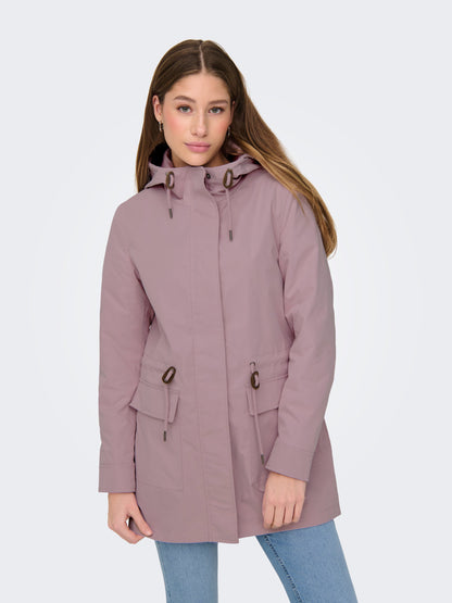 Manteau Mi-saison violet ice Only pour femme