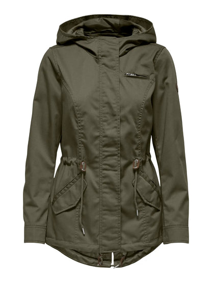 Manteau vert Mi-saison Only pour Femme