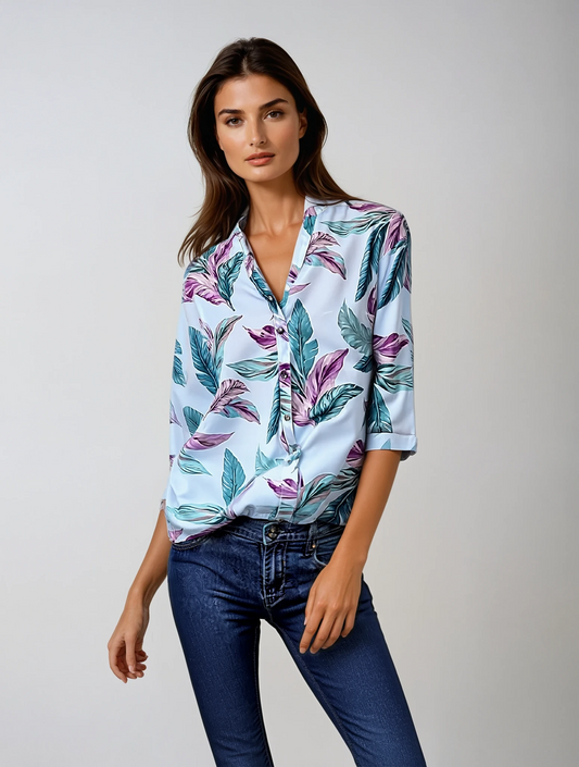 Blouse imprimer MS pour femme