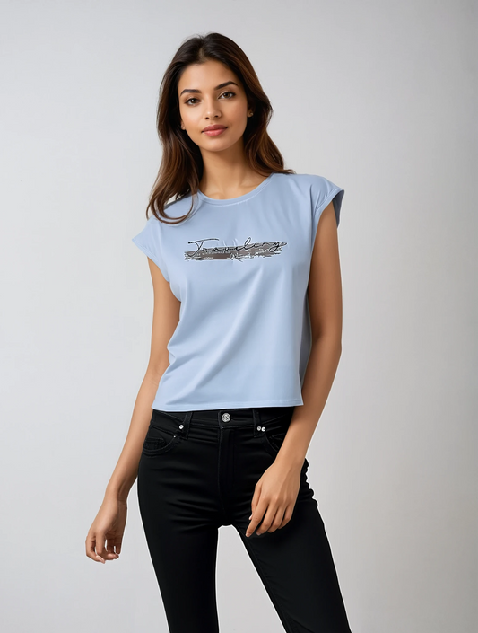 T-shirt blanc Ms pour femme