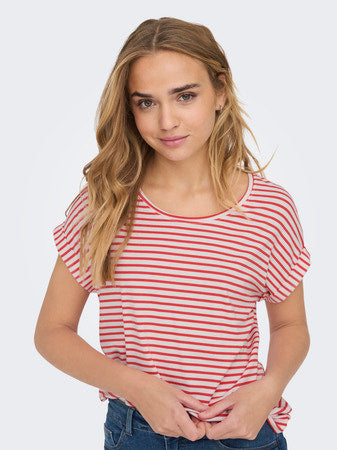 Cayenne striped cropped t-shirt Only Women