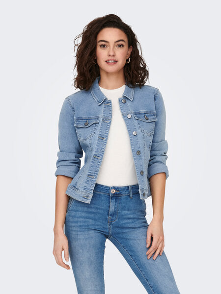 Veste en denim bleu pâle ONLY pour femme