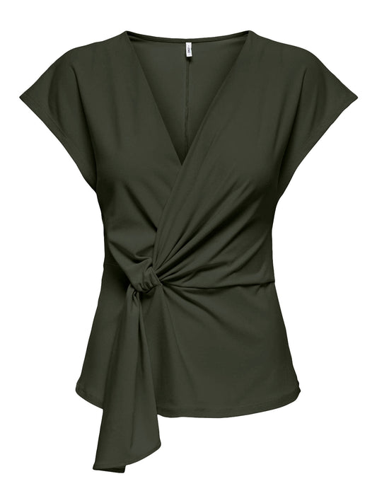 T-SHIRT VERT ONLY POUR FEMME