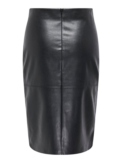 JUPE FAUX CUIRE ONLY POUR FEMME