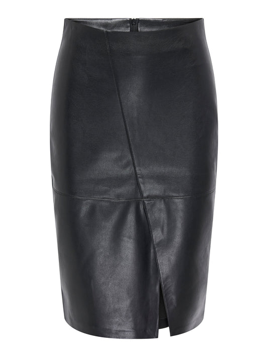 JUPE FAUX CUIRE ONLY POUR FEMME