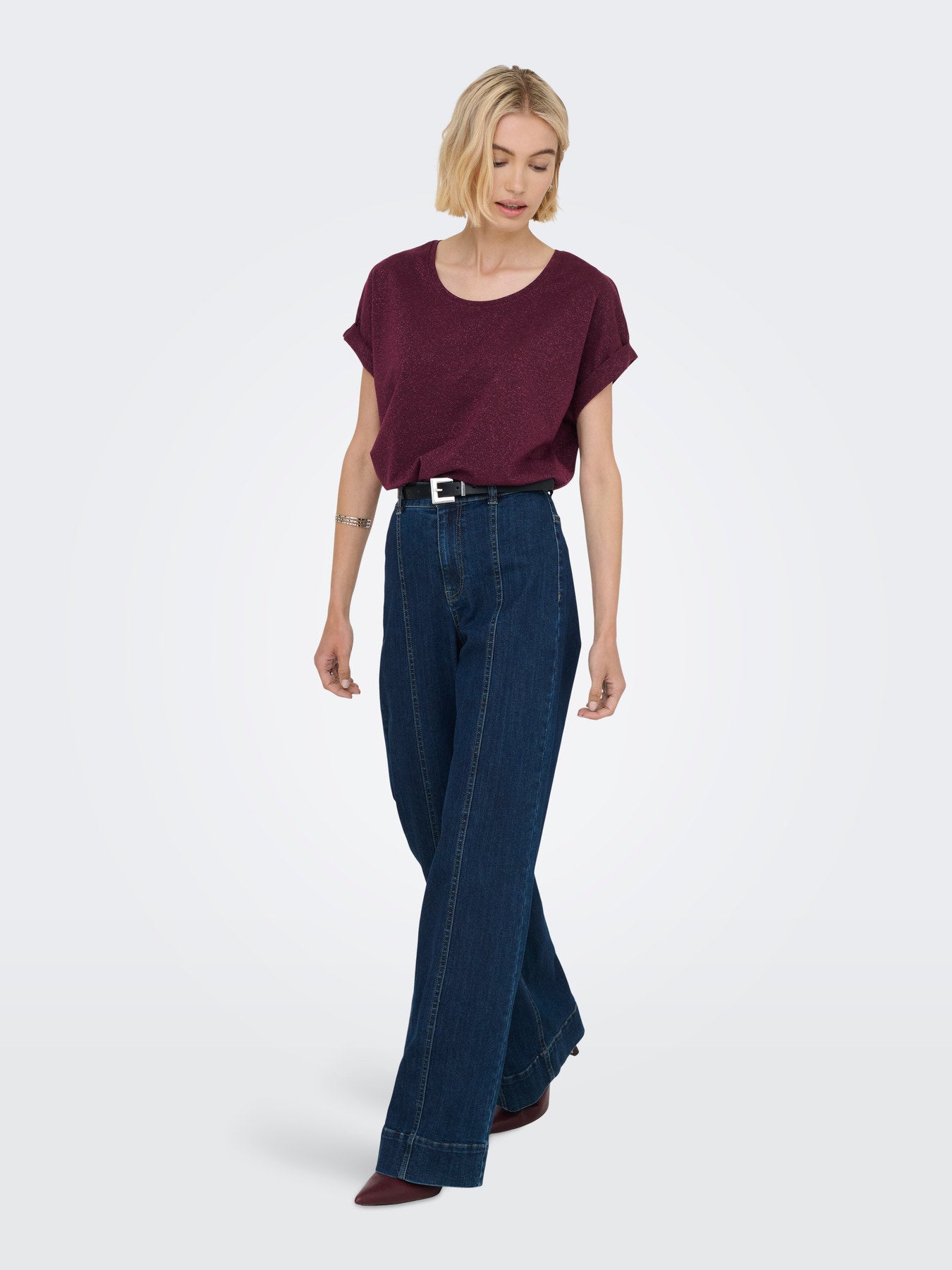 T-SHIRT ÉTINCELANT ONLY POUR FEMME