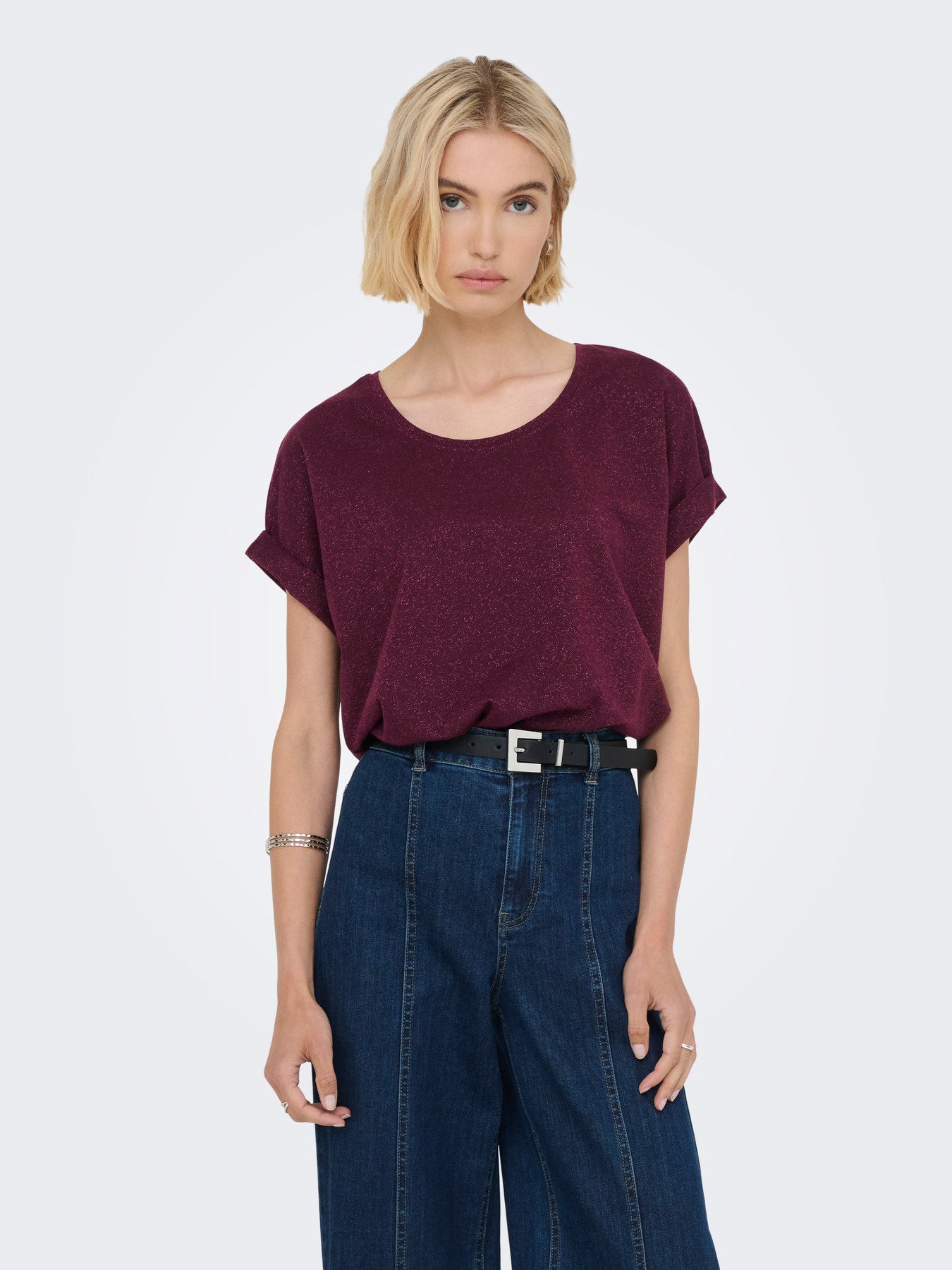 T-SHIRT ÉTINCELANT ONLY POUR FEMME