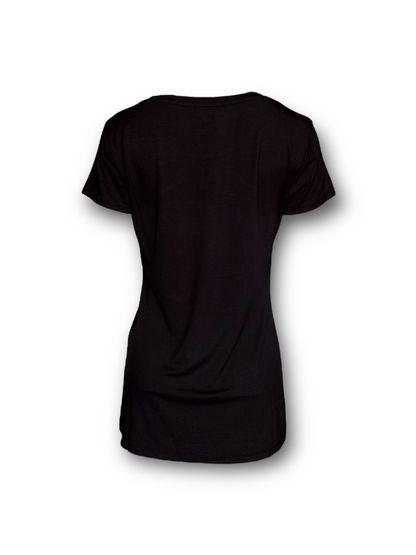 Oxygen black t-shirt for women