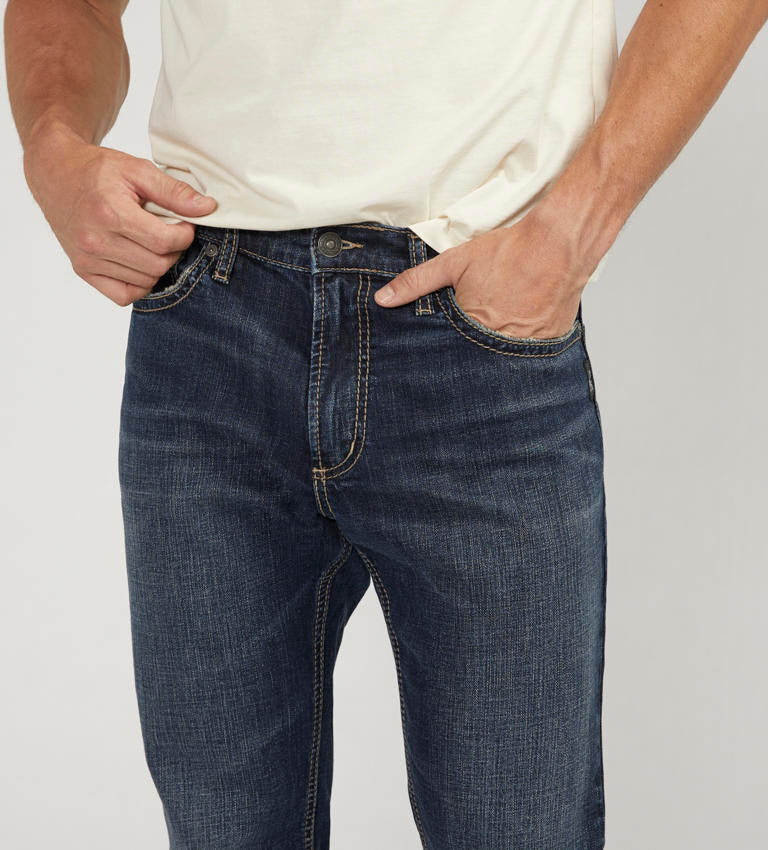 Jeans foncé délavé Silver JACE pour homme