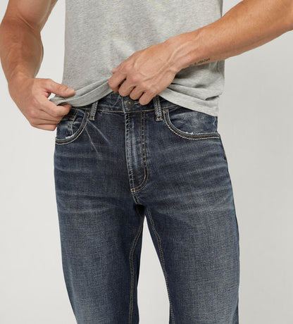 Jeans foncé délavé Silver EDDIE pour homme