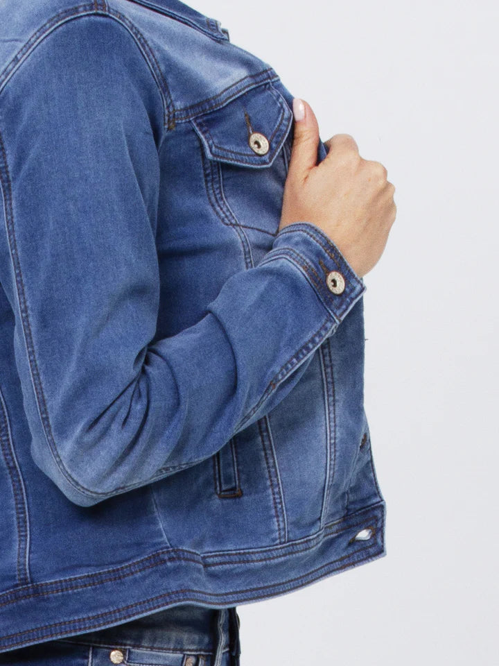 Veste de jeans bleu pâle Lois pour femme