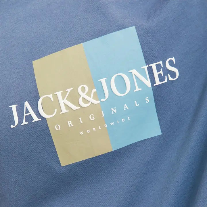 T-shirt BLEU jack & Jones pour homme