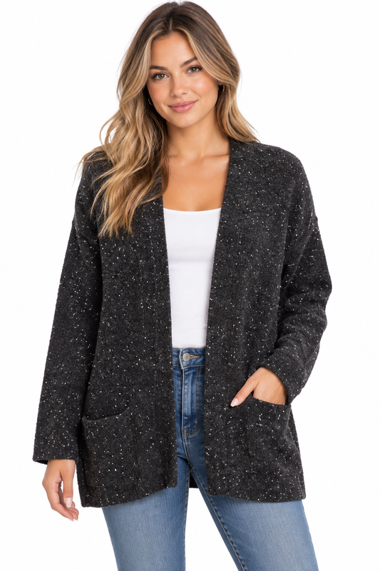 CARDIGAN NOIR HANGAR-29 POUR FEMME