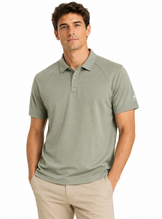 POLO POINT-ZERO POUR HOMME VERT CLAIR