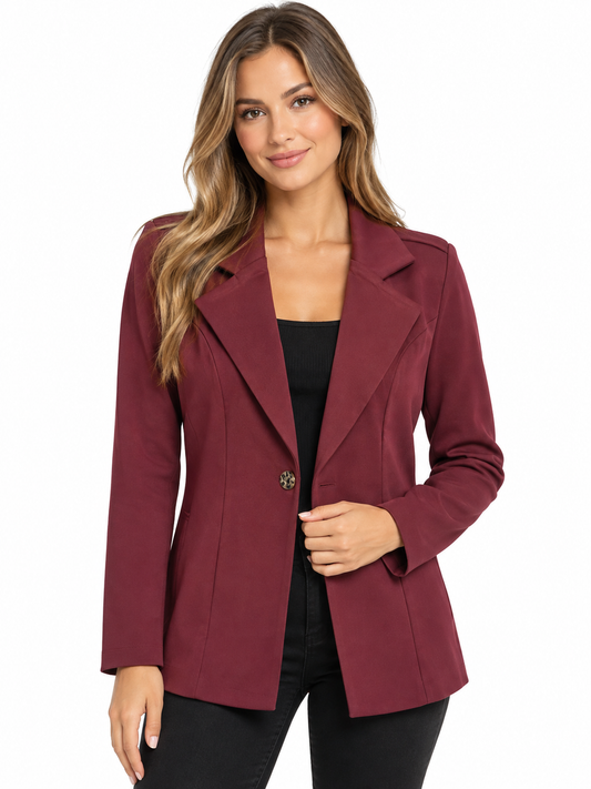 BLAZER BOURGOGNE HANGAR-29 POUR FEMME