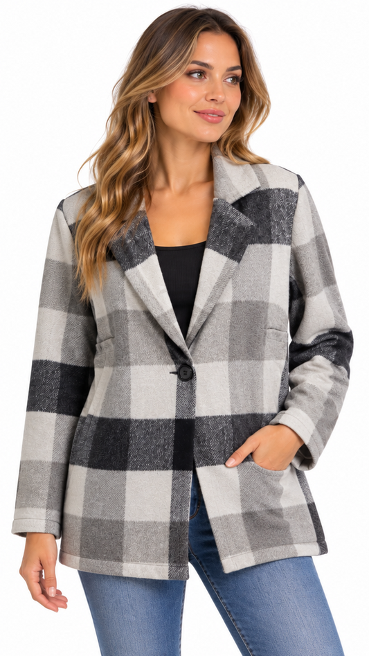 SHACKET COL EN V CARREAU HANGAR-29 POUR FEMME