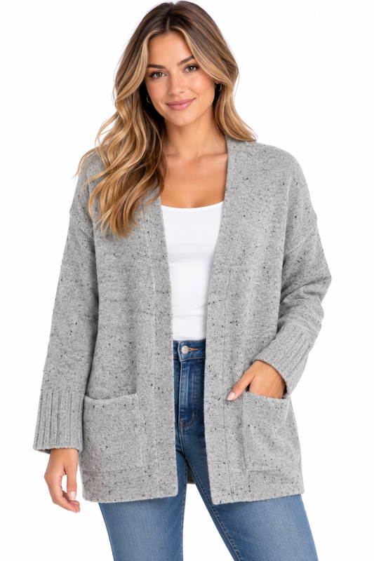 CARDIGAN GREY HANGAR-29 POUR FEMME