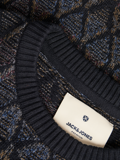 TRICOT NOIR MULTI JACK & JONES HOMME