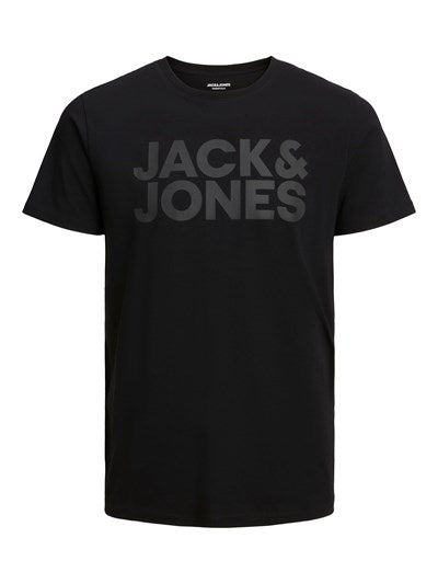T-shirt noir imprimé Jack&Jones pour homme