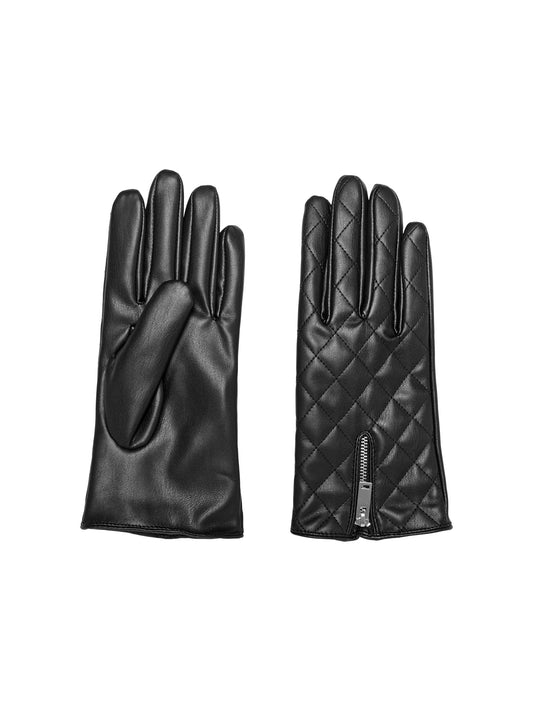 GANTS EN SIMILI CUIR zip ONLY FEMME