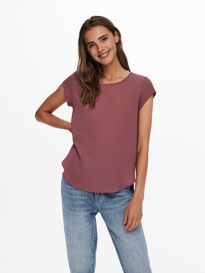 T-shirt ROSE BROWN Only pour femme