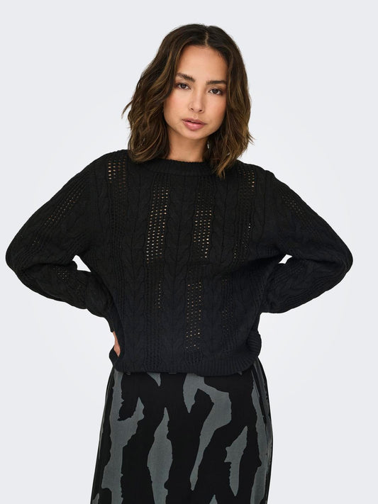 TRICOT NOIR ONLY FEMME