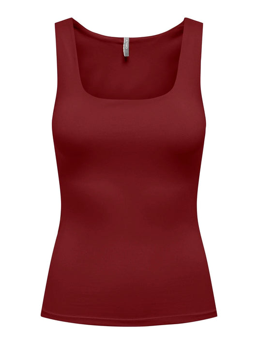 Camisole rouge ONLY pour Femme