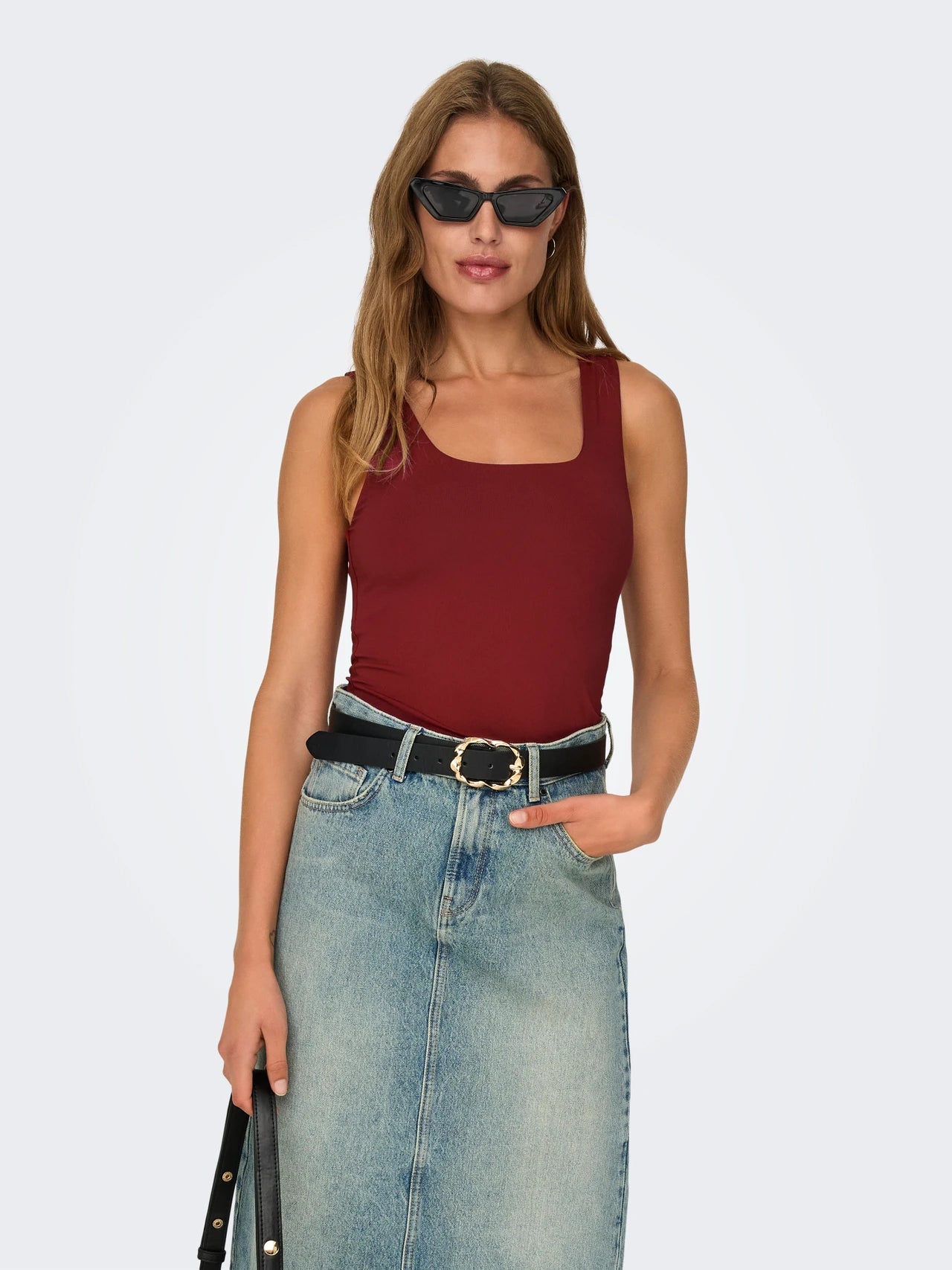 Camisole rouge ONLY pour Femme