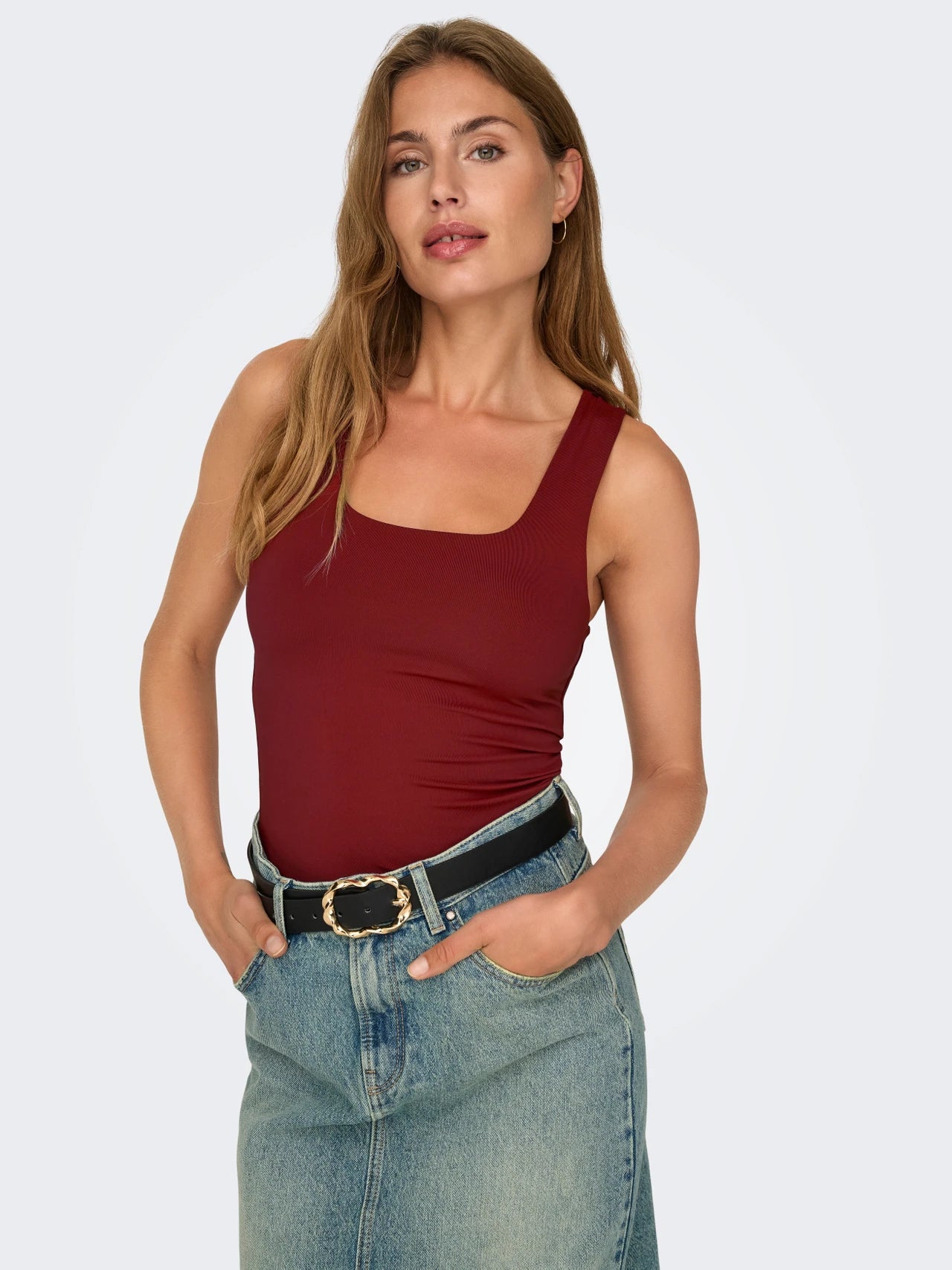 Camisole rouge ONLY pour Femme