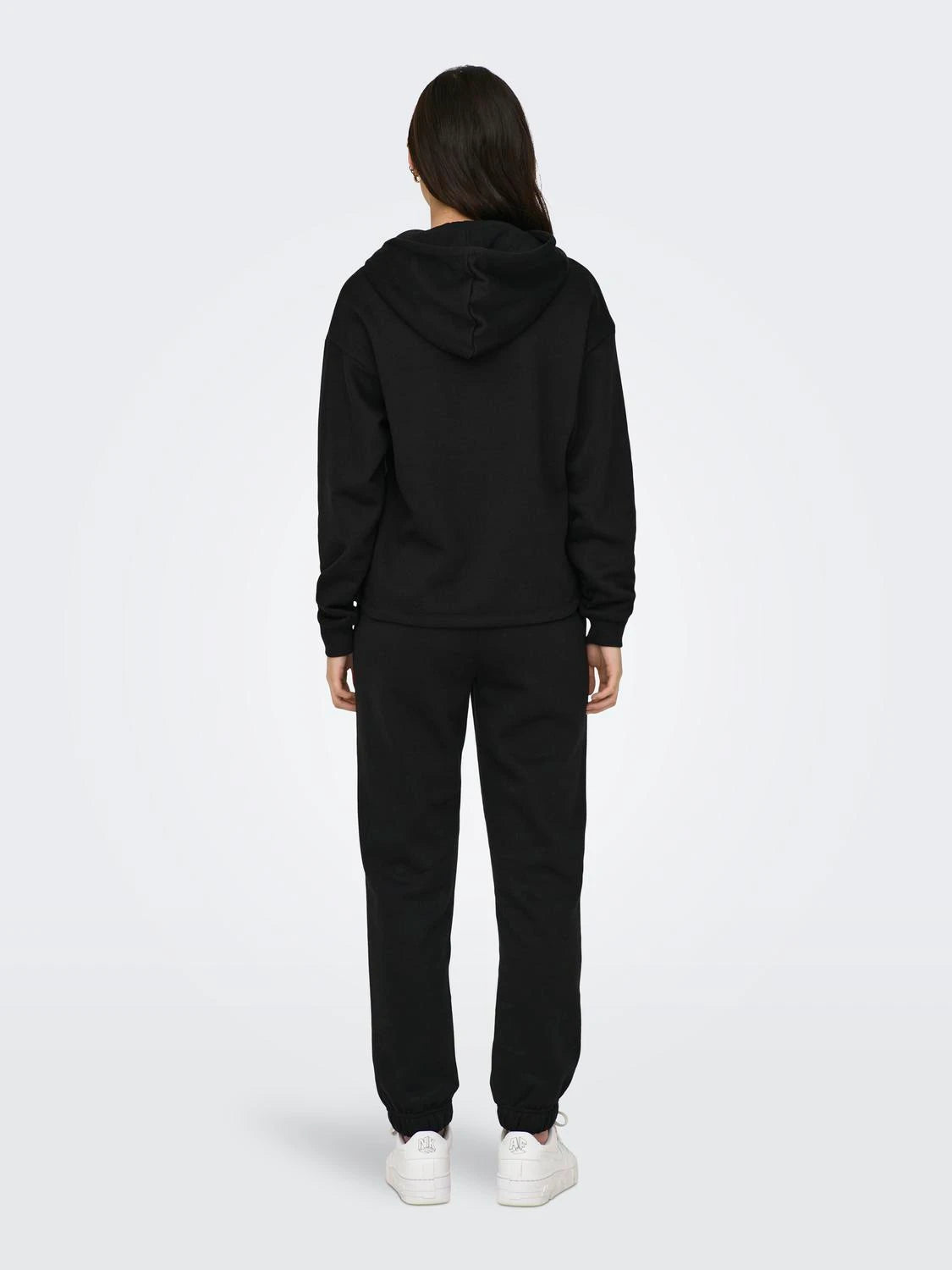 Only black cropped hoodie for women 