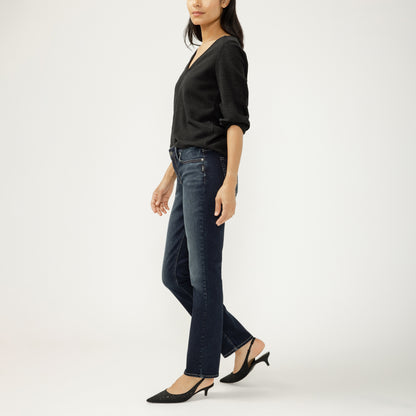 Jeans ELYSE DROIT taille moyenne silver femme