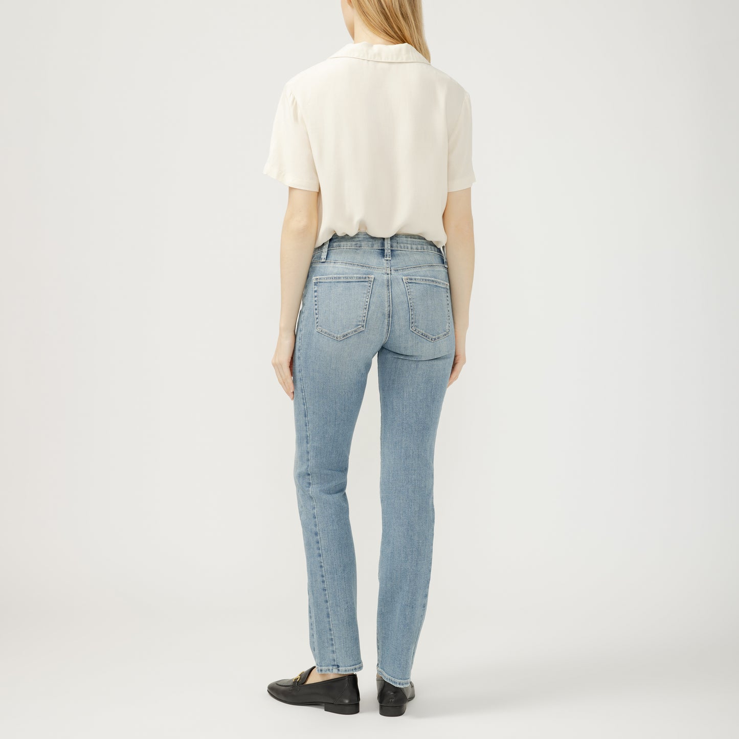 Jeans SUKI DROIT taille moyenne silver femme