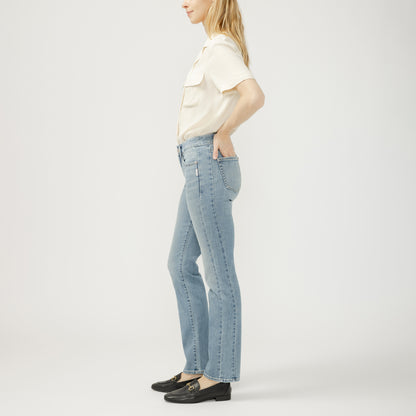 Jeans SUKI DROIT taille moyenne silver femme