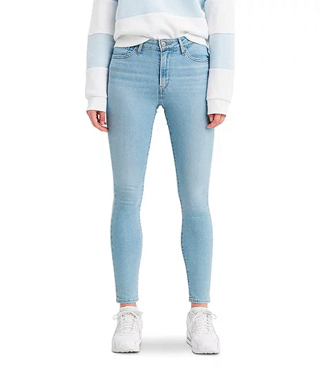 Jeans Levi's 721 filiforme bleu pâle pour femme