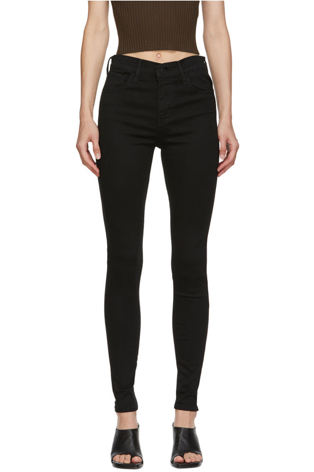 Women's Levi's 720 black super skinny jeans