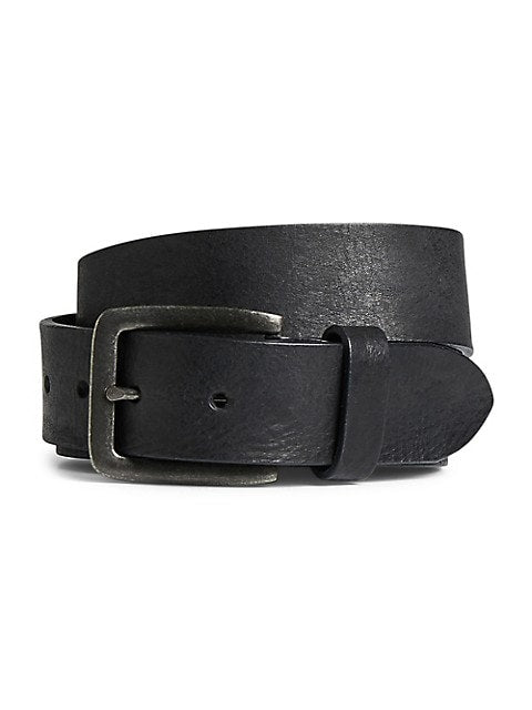 Jack&Jones men's black leather belt