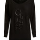 GUESS women's black knit top