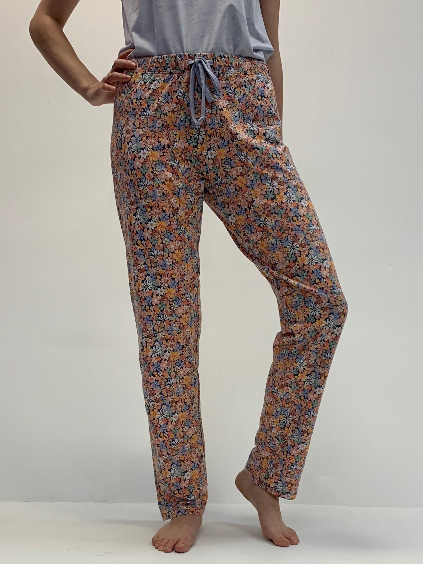 Pantalon de pyjama fleuri pour femme