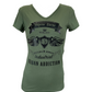 T-shirt long kaki Urban Addiction pour femme