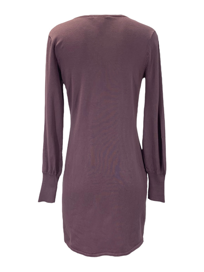 Women's Mandarine&Co grape-colored knit dress
