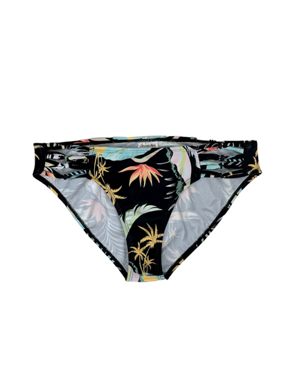 Bas de maillot de bain noir tropical Nass Woman pour femme