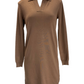Robe en tricot taupe Nass Woman pour femme