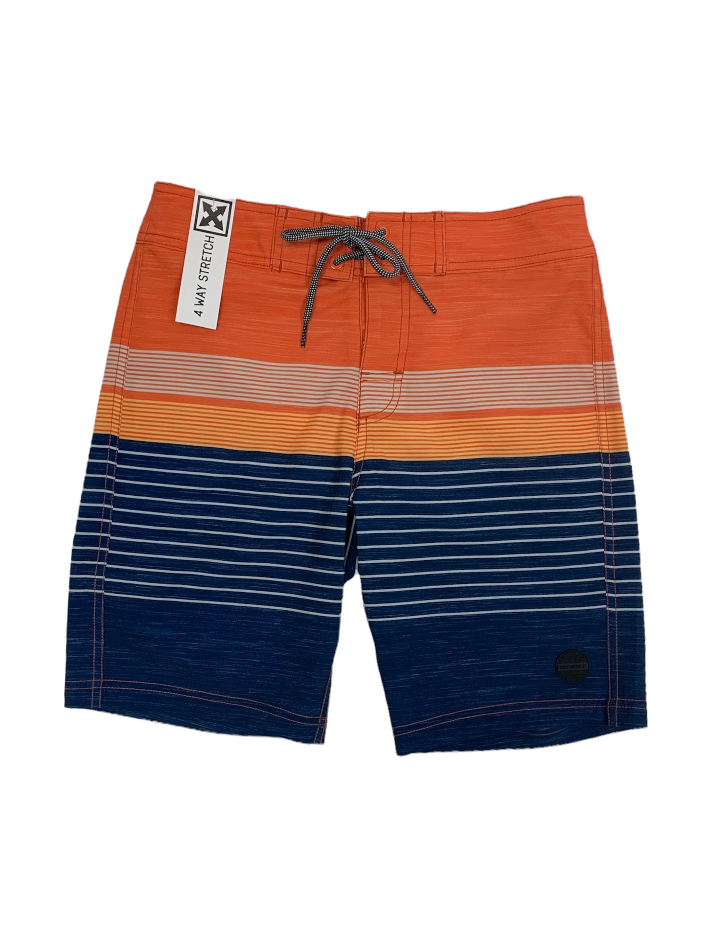 Men's Northcoast orange and blue swim short