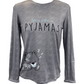 Haut de pyjama gris Mandarine&Co pour femme